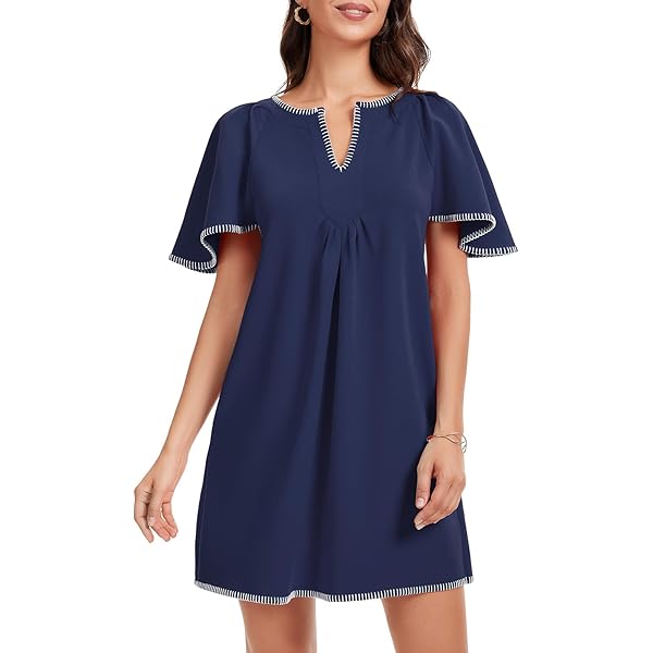 Hilary Radley Ladies' Tencel Dress (US, Alpha, Medium, Regular, Regular,  Navy) at Amazon Women's Clothing store