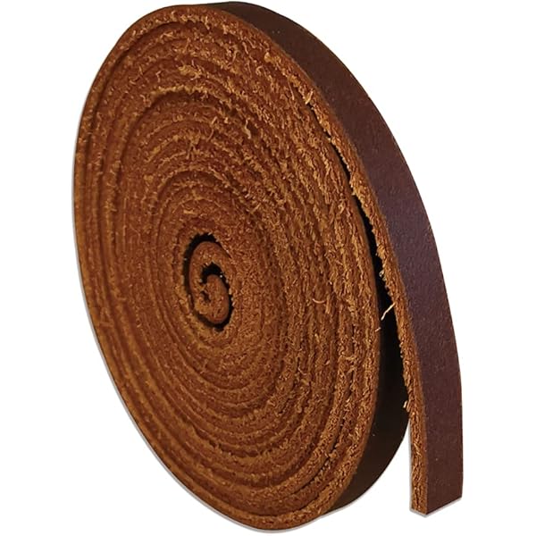 Lot 6 Cordes De Selle En Cuir Latigo Marron Moyen - 3/8 X 72