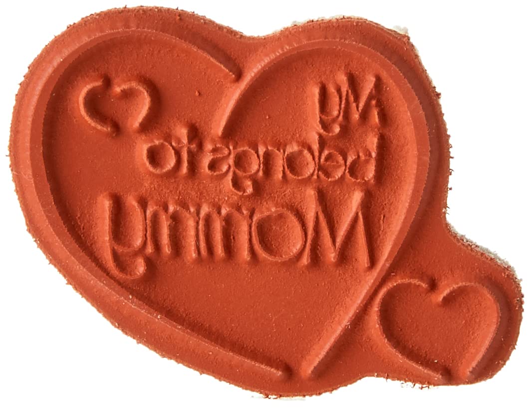 Gourmet Rubber Stamps Gourmet Rubber Stamps Cling Stamps 3.75-inch x 4.75-inch My Heart Belongs to Mo mmy, Acrylic, Multicolour