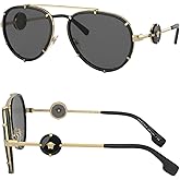Versace VE2232 Medusa PILOT Shape Sunglasses with Luxury Eyewear kit