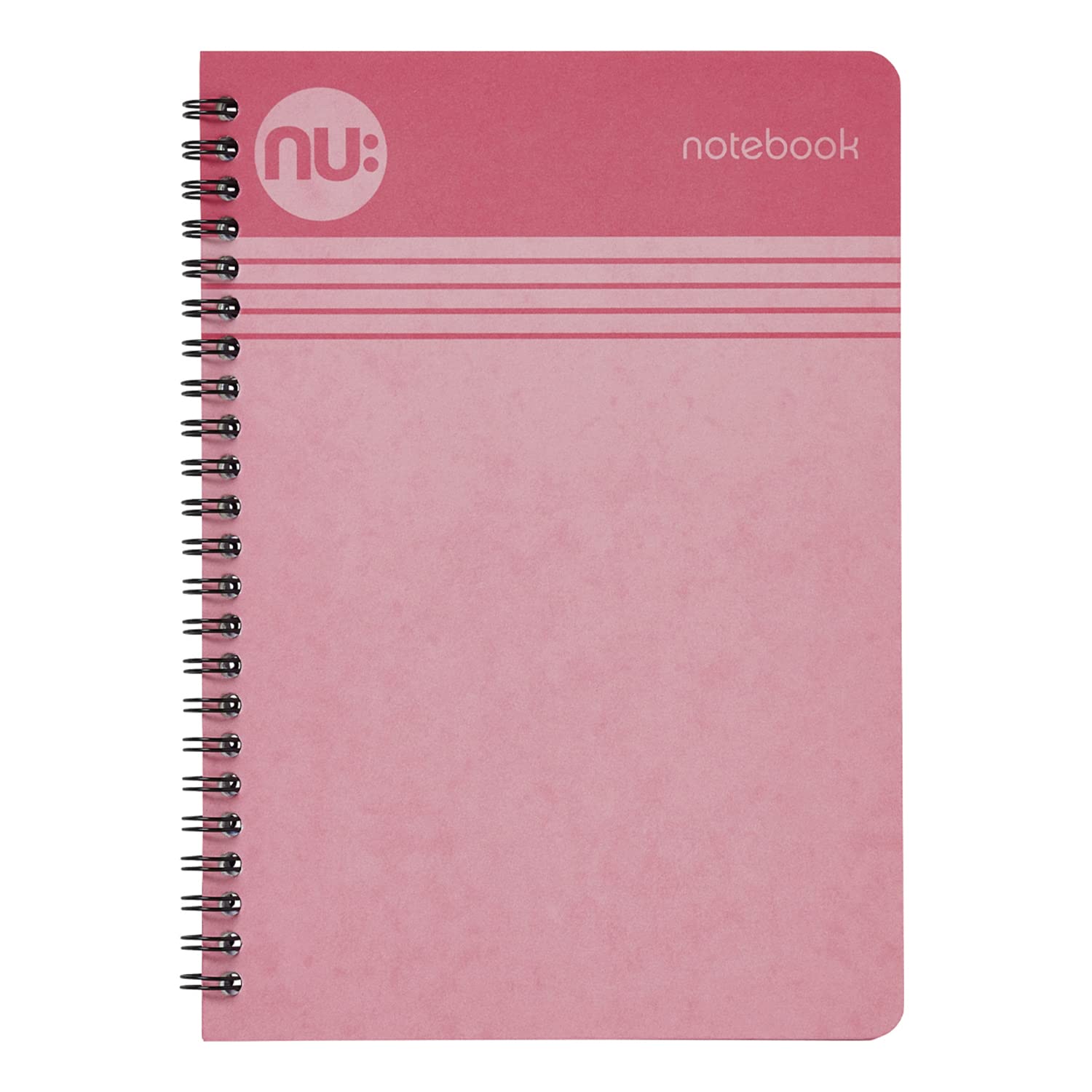 NU: Notebooks - Cloud Pastels Range - A4 Pink Notebook - Wirebound Notebook - 110 Pages