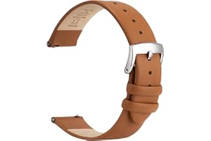 OTTOODY Leather Watch Bands Quick Release Watch Straps, Elegant & Ultra-Soft Top Grain Leather Watch Band for Women Men, Choice of Color & Width - 12mm 14mm 16mm 18mm 20mm 22mm for Watch & Smartwatch