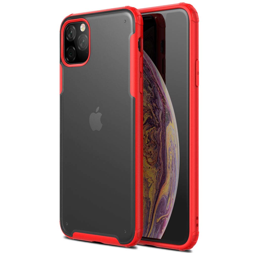 TECHGEAR iPhone 11 Pro Max Tough Case [Fusion FX Case] Slim & Light, Tough, Shockproof, Protective, Fused Gel Bumper & Hard Back Smooth Case Cover Designed For iPhone 11 Pro Max (Red)
