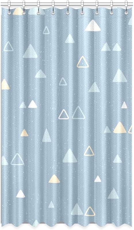 N\A Cortinas de Ventana con Bloqueador Solar Triángulo Cortina de