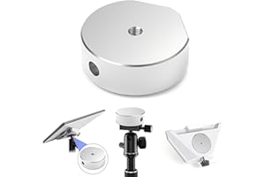 ARGOSTITAN Starlink Mini Aluminum Tripod Adapter with 1/4"-20 Thread, Compatible with Most Tripod Sizes，or Starlink Mini Tripod,Pipe Adapters,Van Life Accessory for RVs (Silver)