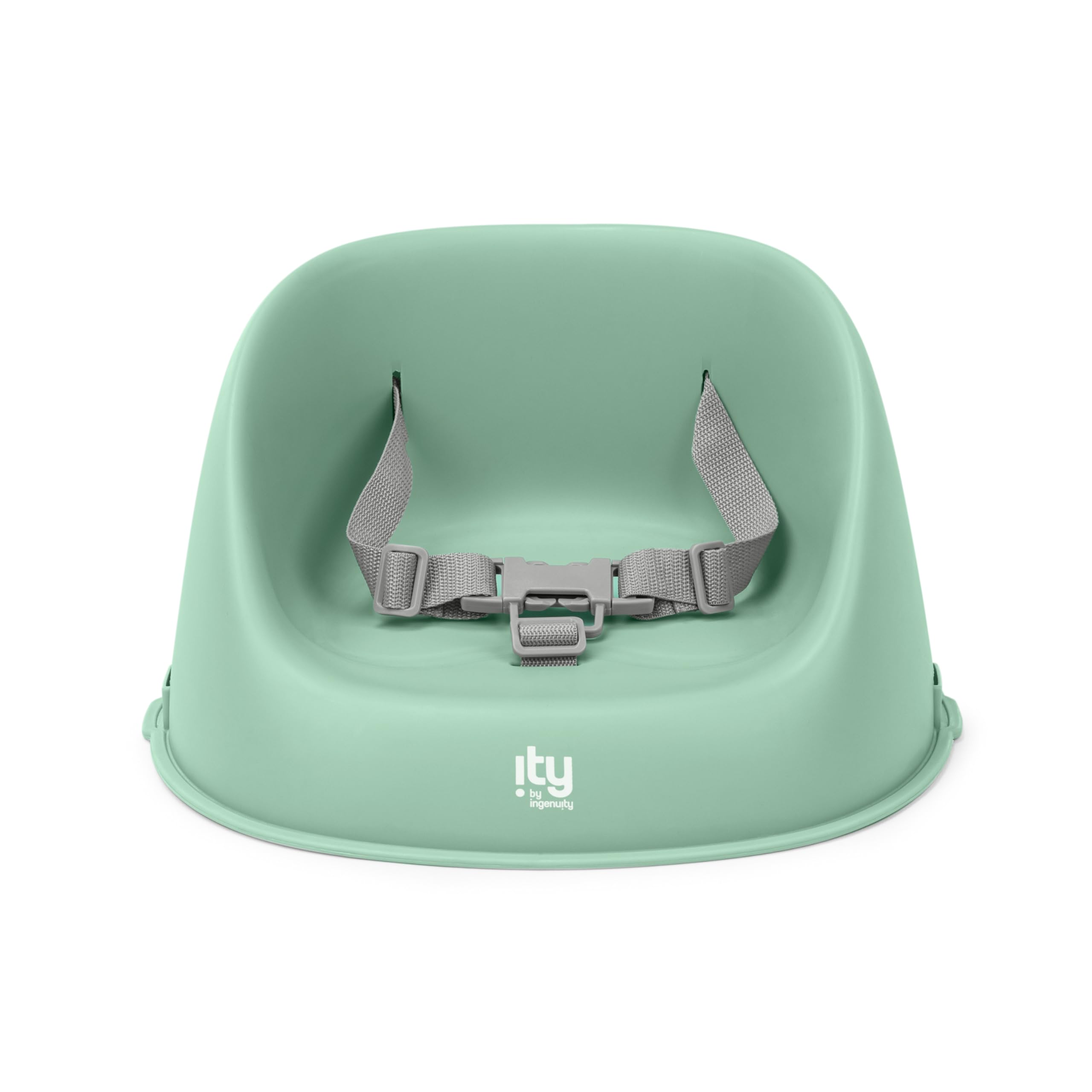 Ingenuity: ity by Ingenuity My Spot Easy-Clean Baby Booster Feeding Chair, 3-Point Harness, Washable Removable Straps - Green