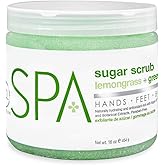 Be Care Love Spa Sugar Scrub Lemongrass + Green Tea to moisturize, detoxify and purify skin for acne-prone, oily, or damaged 