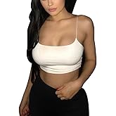 LuFeng Women's Crop Top Cami Camisole Summer Women Sexy Slim Sleeveless Backless Spaghetti Strap Tank Top