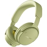 Bose QuietComfort Headphones (2nd Gen) - Wireless Headphones, Active Over Ear Noise Cancelling and Mic, Immersive Audio, USB-C Charging and Lossless Audio, Up to 24h of Play time, Eucalyptus Green