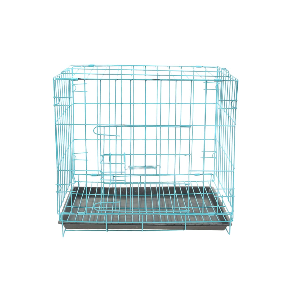 Folding Dog Cage Portable Pet Crate for Small and Medium Dogs Creative Design for Comfortable for Poodles and Cats Blue