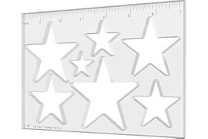 ACCZIO Router Jig Template Star Router Inlay Templates Decorative Router Tool Decorative Templates for Woodworking