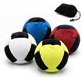 Jragco Hacky Footbag 4 Pack, Hacky Ball, Durable Footbags for Foot Sports, Beginners Outdoor