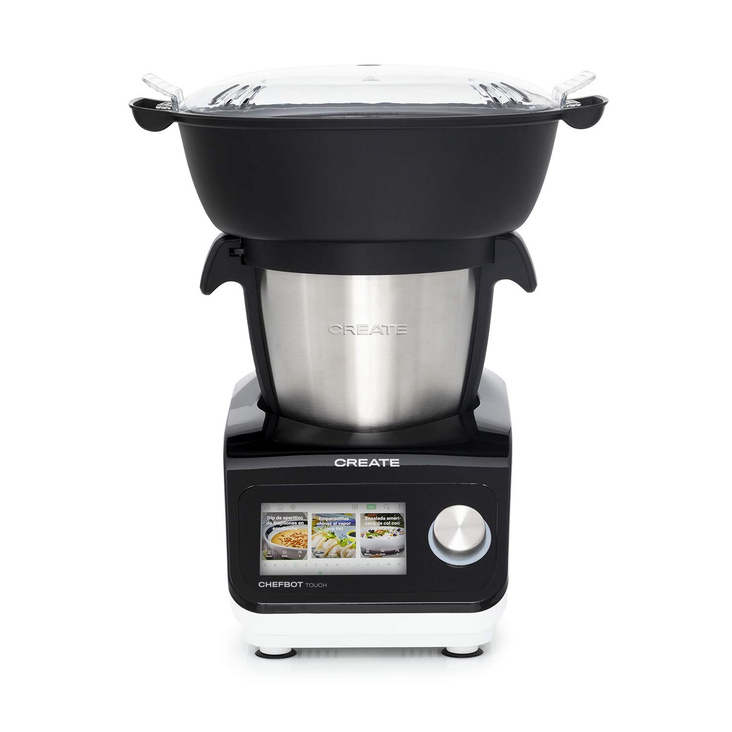 CREATE-CHEFBOT-TOUCH-Robot-de-Cocina-Multifuncion-Cocina-al-Vapor-Conectividad-24-programas-12-Velocidades