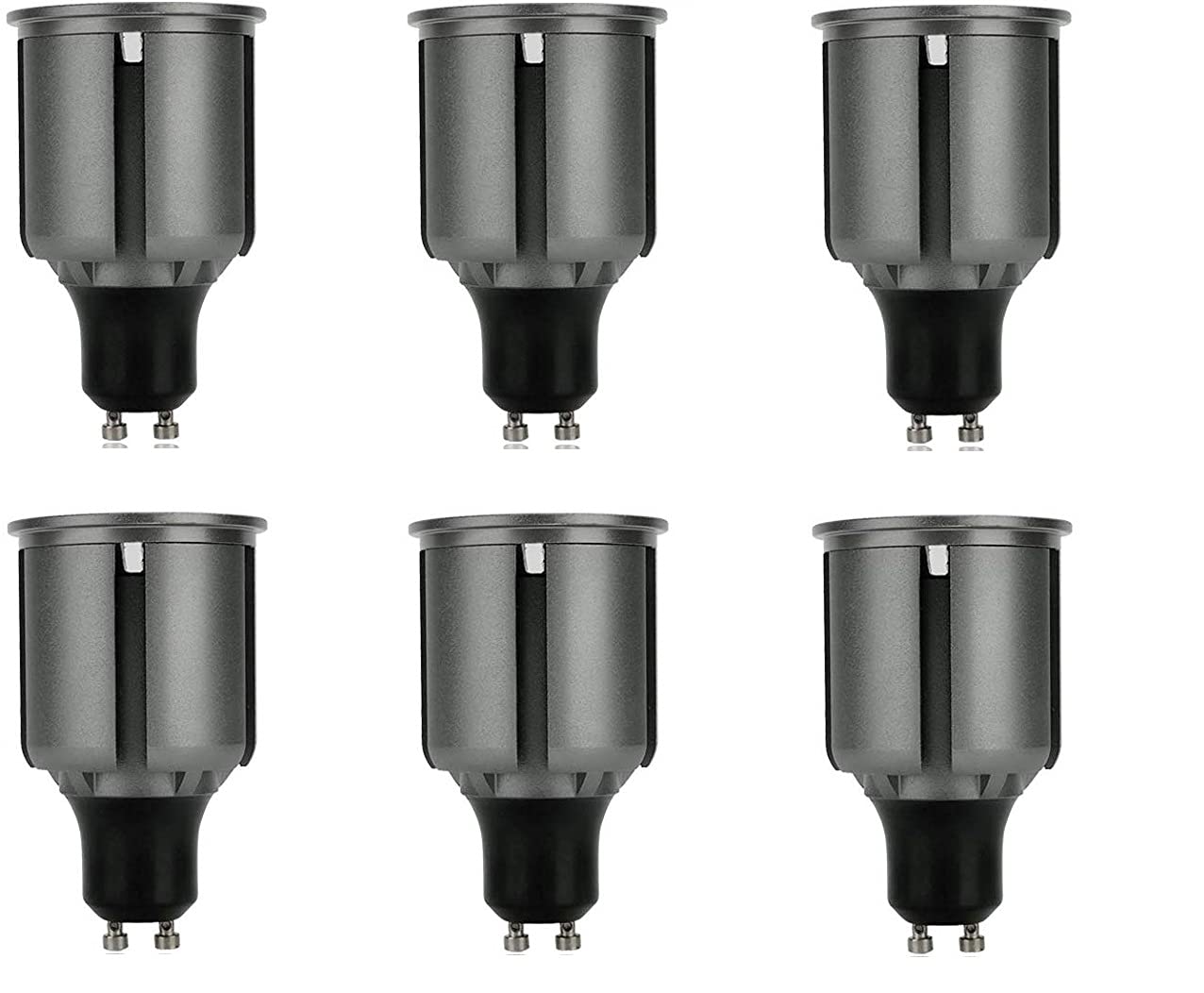 Ossun 6PCS GU10 Led Long Neck Bulbs 80mm, 9W GU10 LED Bulbs, Super Bright Energy Saving, 80w Halogen Spotlight Bulbs Equivalent, 720LMs, 120° Beam Angle (Warm White)