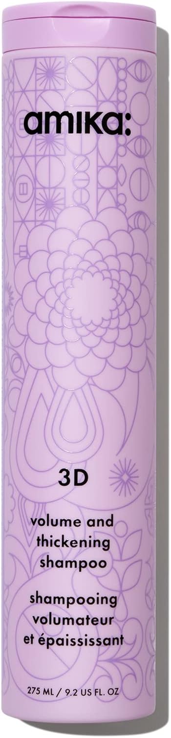 Amika 3D Volume Thickening Shampoo 275ml Hair Care For Fuller Looking Hair