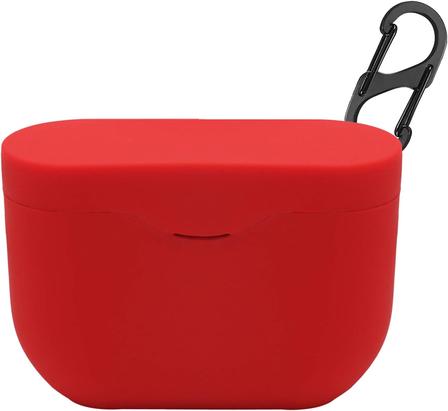 Aotao Silicone Case for Sony WF-1000XM3, Soft and Flexible, Scratch/Shock Resistant Silicone Cover with Carabiner for Sony WF-1000XM3 Earbuds (Red)