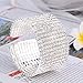 EleQueen Austian Crystal Cuff Bangle Bracelets Silver-tone Open End Bridal Bracelet for Women