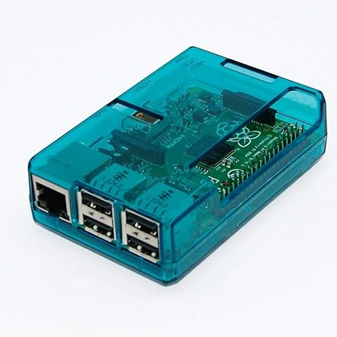 Monland Estuche Protector de Abs para Raspberry Pi 2B / 3B / 3B + (Azul)