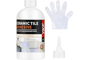 YKF Heavy Duty Tile Adhesive 10.5 oz – Versatile Tile Glue for Concrete, Stone, Wood, Floor, Wall, Tile & More – Gap Filling, Waterproof, Strong Bond, Indoor/Outdoor Use