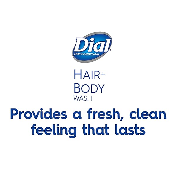 DIAL PROFESSIONAL HAIR SHAMPOO + BODY WASH, 1 GALLON, 128 FL OZ