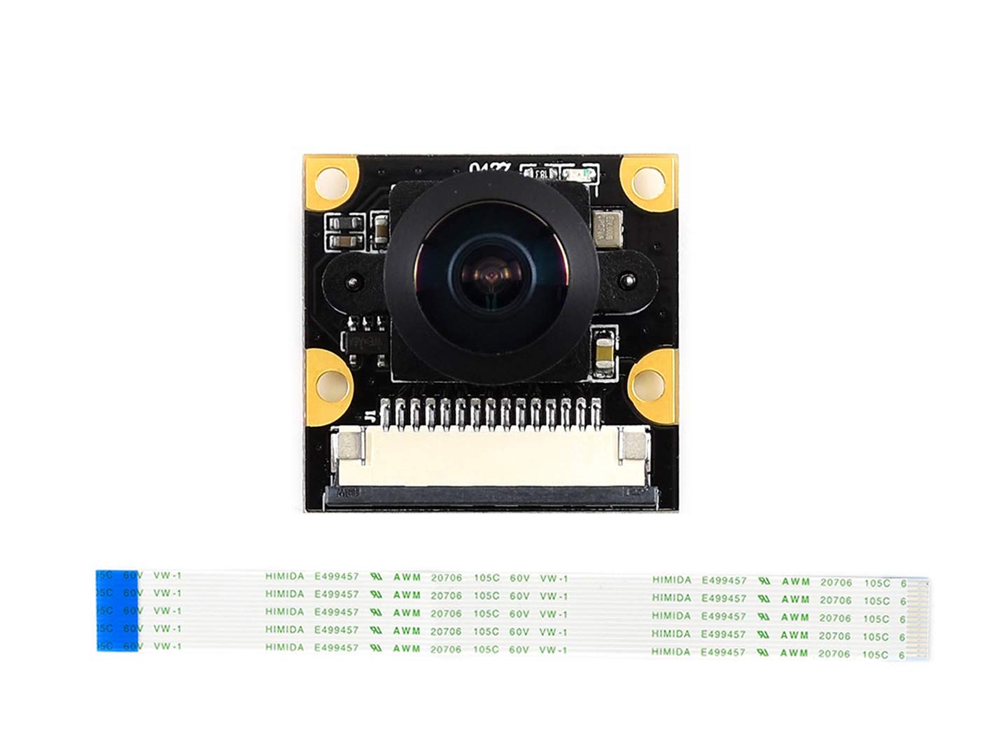Waveshare IMX219-160 Camera for Raspberry Pi 5/Pi 4/CM5/CM4/Pi Zero (Require Additional FPC cable, Not Included), 8MP, FOV 160°, Also for Jetson Nano/RDK X3/VisionFive2 Motherboards