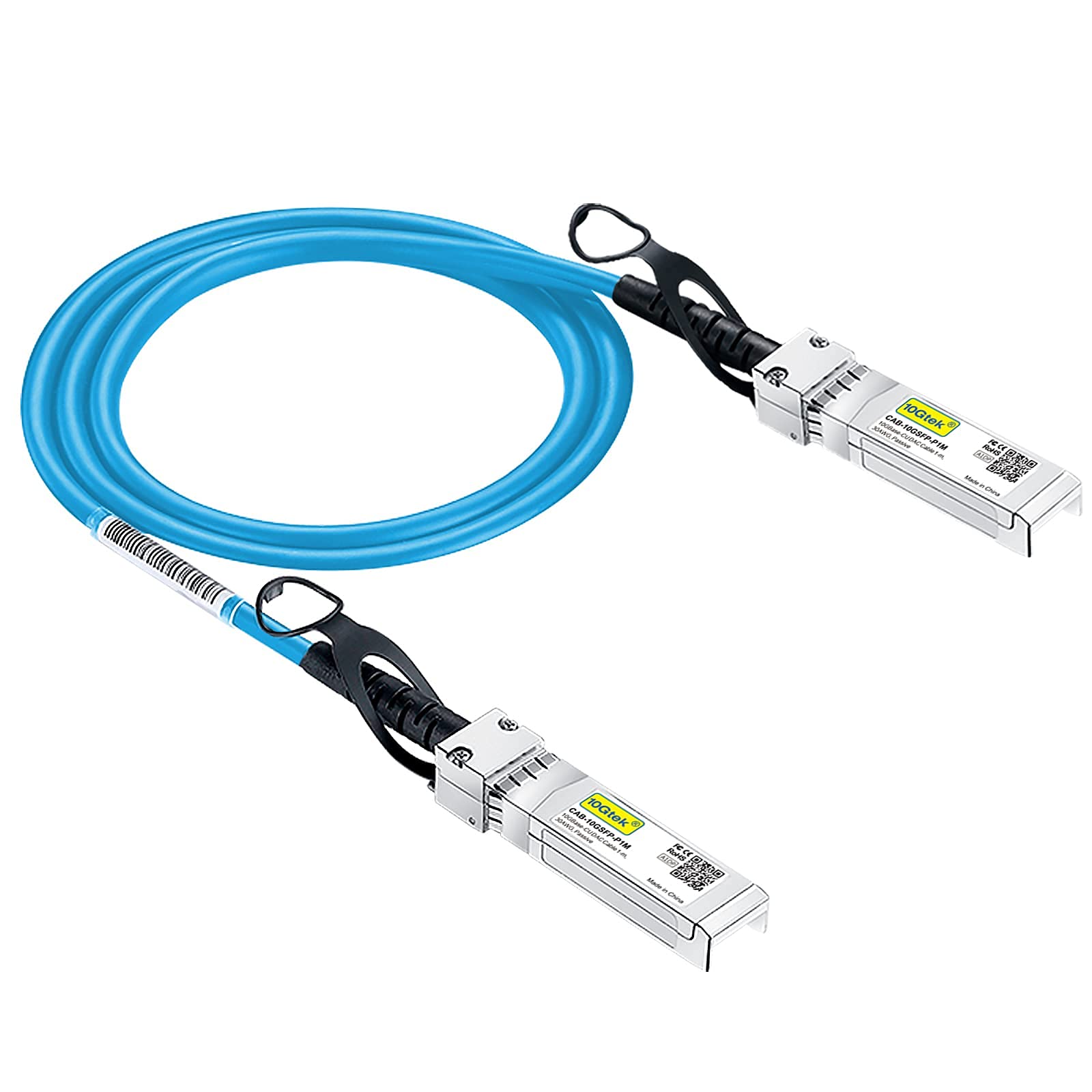 [Blue Colour] 10G SFP+ DAC Cable 2-Meter(6.5ft), Twinax SFP+ Cable Compatible for Cisco SFP-H10GB-CU2M, Ubiquiti UniFi, D-Link, TP-Link, Netgear, D-Link, Zyxel, Mikrotik and More