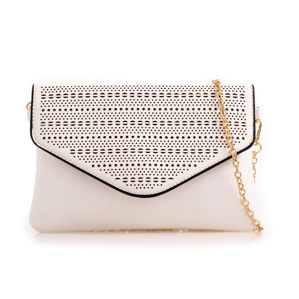 faux leather clutch bag