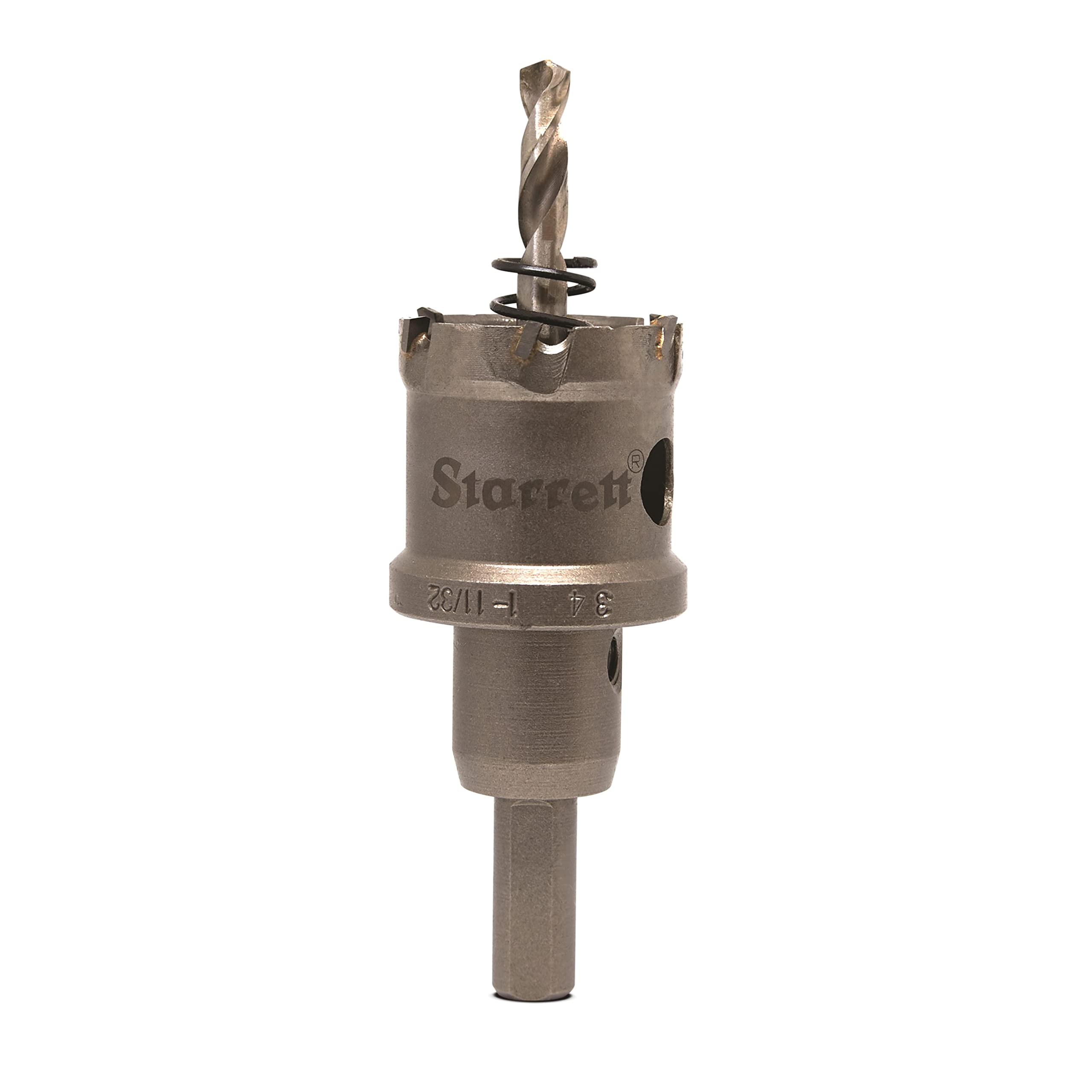 Starrett Carbide Tipped Hole Saw - CTD34 TCT Deep Cut Holesaw Cutter - For Metal Stainless Steel Iron Aluminium - 34mm