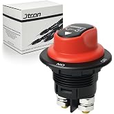 Jtron Battery Disconnect Switch Max.32V DC 100A Cont 150A INT Battery Switches for Boatsh for Car Off-Road Vehicle Truck Boat RV Marine(ON-OFF/100A)
