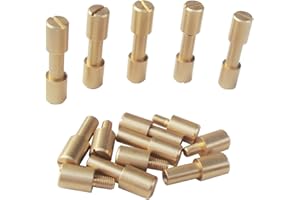 NC HAISDA Brass Corby Bolts Rivets EDC Knives Maker Pivot Pin Fasteners DIY Knife Handle Studs Screws Pack of 10 6mm