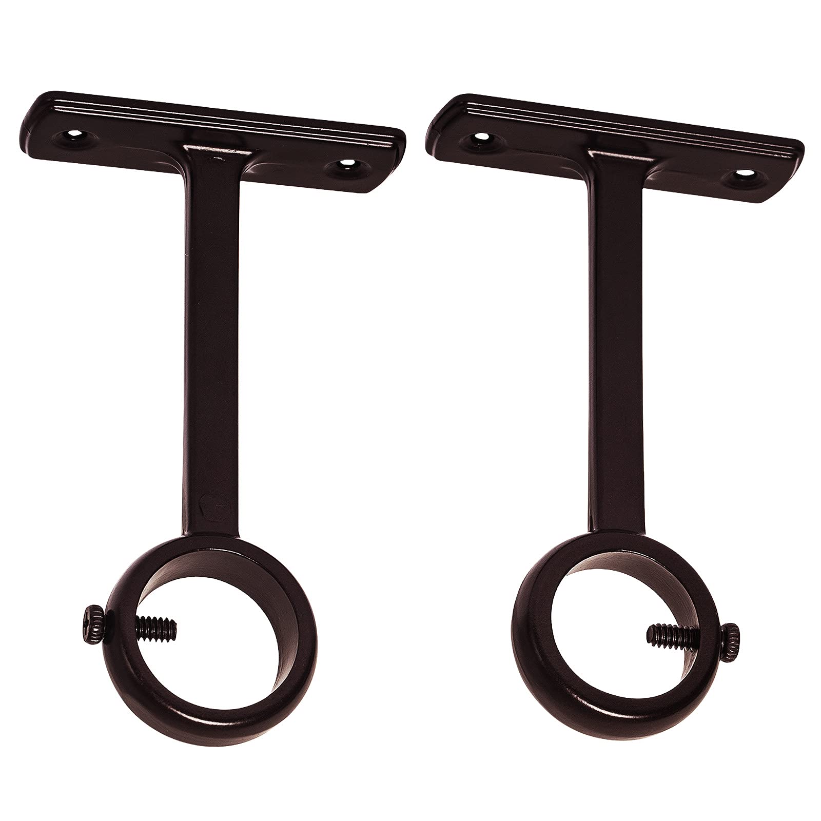 Photo 1 of KXLife Ceiling-Mount Bracket for Curtain Rod, Heavy Duty Ceiling and Wall Curtain Rod Brackets (Set of 2, Bronze)
