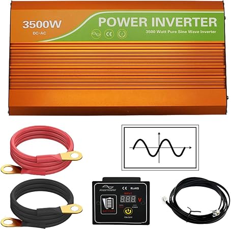 ECO-WORTHY 3500W 48V Pure Sine Wave Inverter Off Grid Solar Piwer