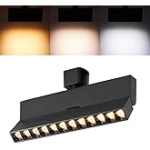 VANoopee 3-Color Dimmable LED Track Lighting Heads H Type Bright Track Light Heads Modern Ceiling Spotlight Fixtures for Kitc