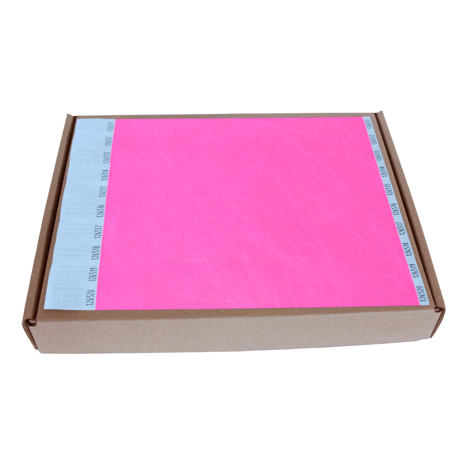 MP – Tyvek Wristbands 1000 Pieces for Events Pink Neon Color