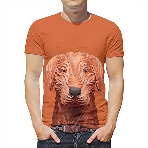 Dog Mens TShirts ShortSleeve Crew Neck Polyester TShirts Casual Graphic Sport T Shirts