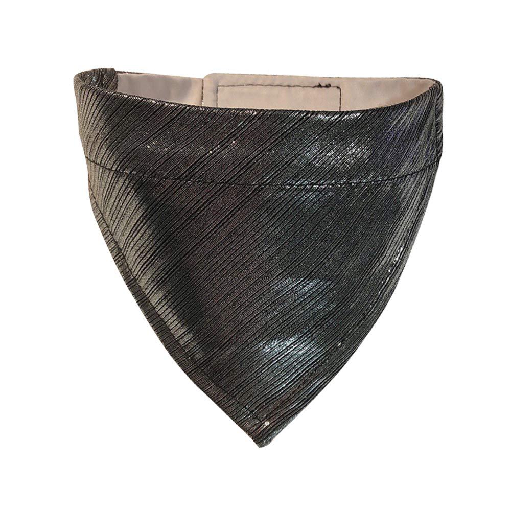 YOFASEN Waterproof Dog Collar Turban, Soft And Breathable Reflective Pet Bib Scarf, Polyester Material, Easy To Clean，Silver/Xl