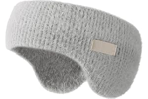 FRJINIE Soundproof Sleep Earmuff Headband, Sleeping Noise Cancelling Ear Wrap, Warm Cycling Earmuffs, for Men Women Winter