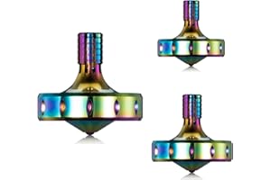 Precision Metal Spinning Top, Long Lasting Spin Time and Perfect Balance, Skilled Adult Easily Exceed 10 Mins, Portable Stain