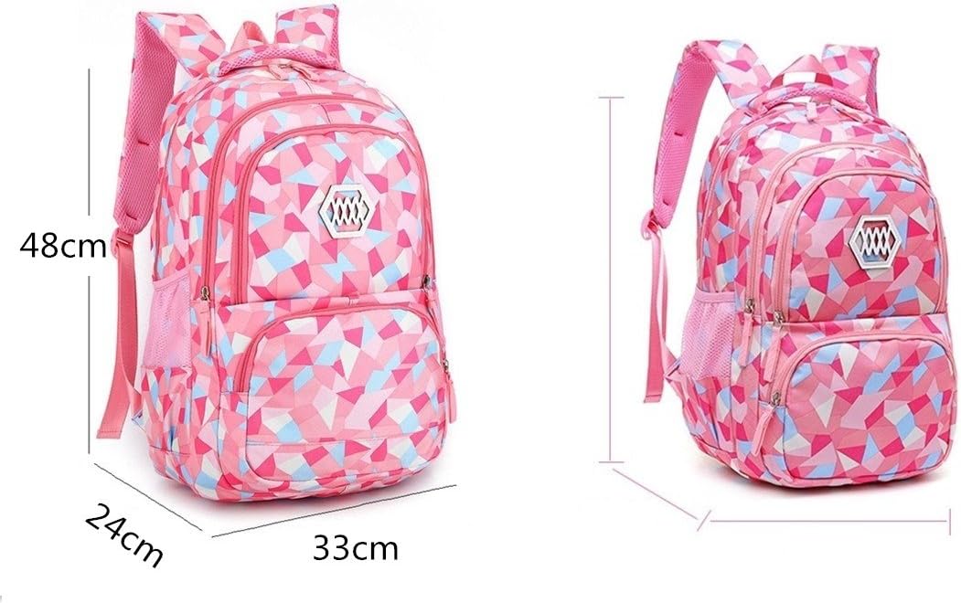 Fanci geometric prints primary school student satchel backpack for girls waterproof preppy schoolbag Clearance