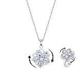 Flower Necklace for Women Gold Dainty Fidget