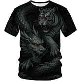 Blissboy Funny Animal Graphic T-Shirt Novelty Short Sleeve Crewneck Shirt
