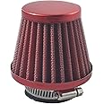 CPVNQMDG 38mm 1.5" Red Air Filter Intake Induction Kit Universal for GY6 50cc QMB139 Taotao Sunl BMS Lance Wildfire Moped Scooter Predator 212cc GX200 196cc Engine Mini Bike Go Kart Red