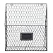 Grey Chicken Wire Design Metal Storage Basket/Wall Mounted Magazine & Newspaper Organizer Rack