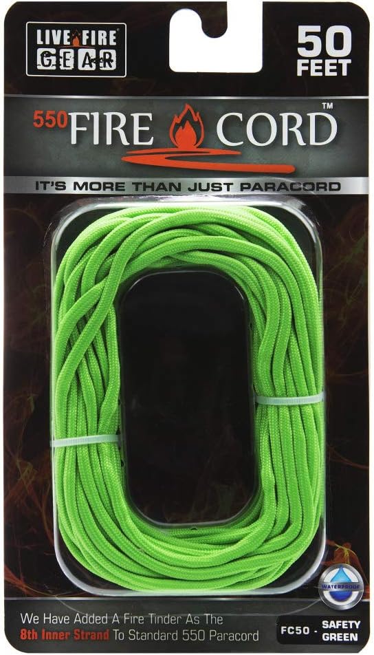 Live Fire Live Fire FireCord 25ft Safety Green