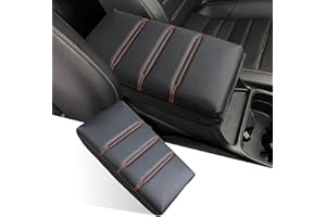 ANMOSVO for CRV Center Console Cover 2026 2025 2024 2023 - [Upgraded] Thick & Soft Leather Anti-Slip Middle Armrest Cushion Protector for Honda CRV 2023 2024 2025 2026 Interior Accessories