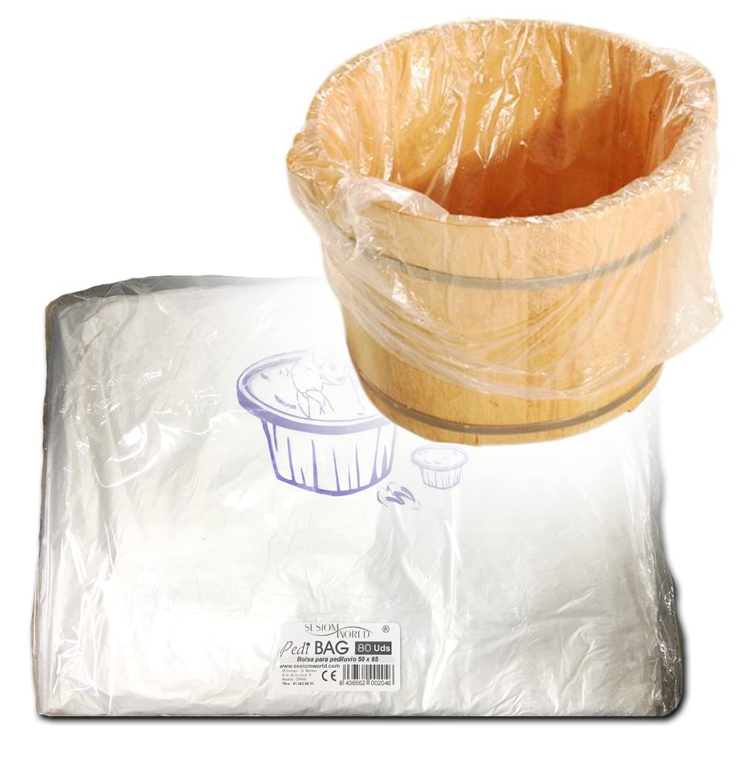 Pack of 80 PEDIBAG Special Pedicure Plastic Bag for Pedilot Protection or Bath SesioMWorld®
