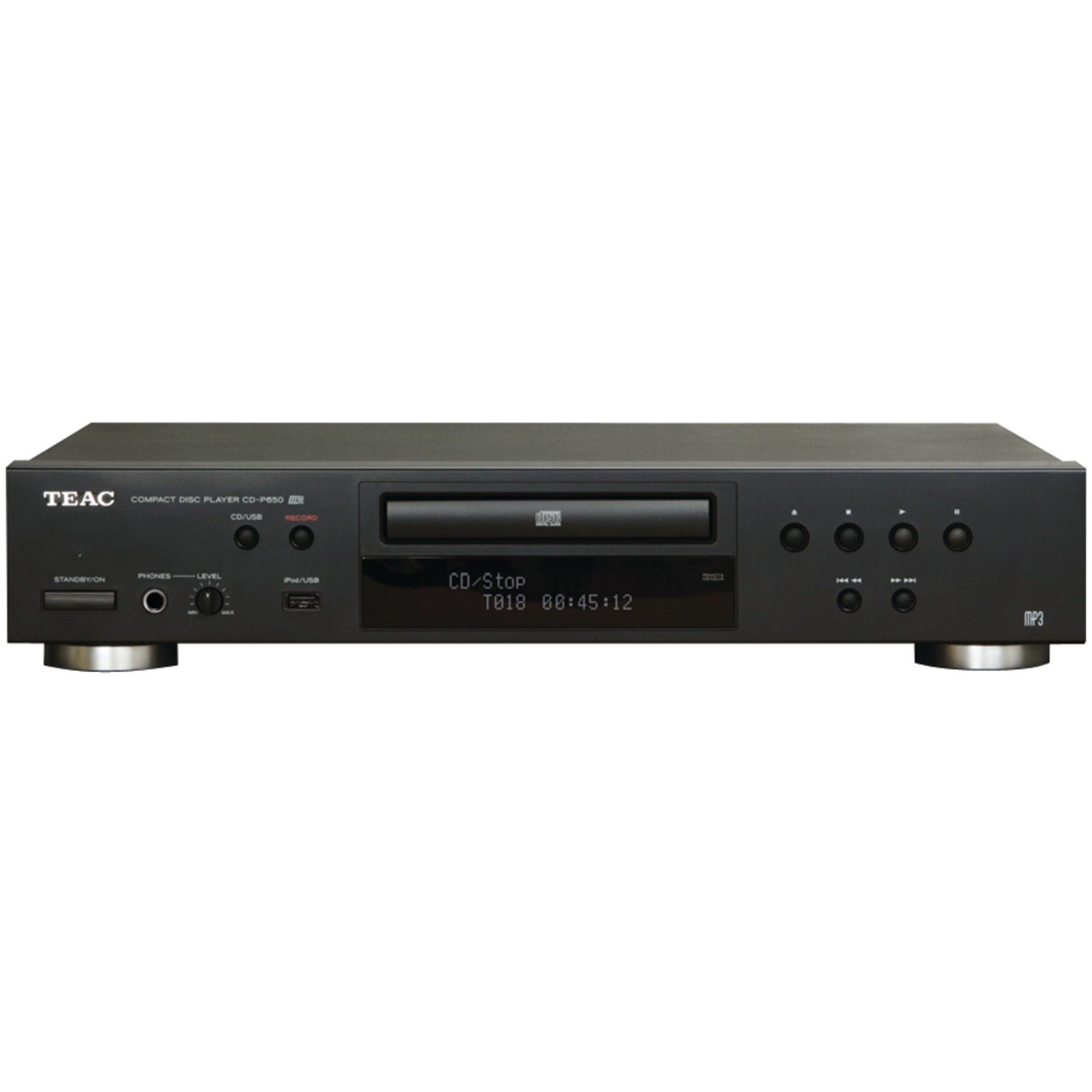 and USB with Player Disc Compact CDP650B TEAC iPod (Black) Interface