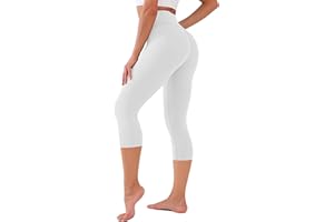 CHANAN High Waisted Leggings for Women No See Through Tummy Control Buttery Soft Capri Yoga Pants for Workout Athletic
