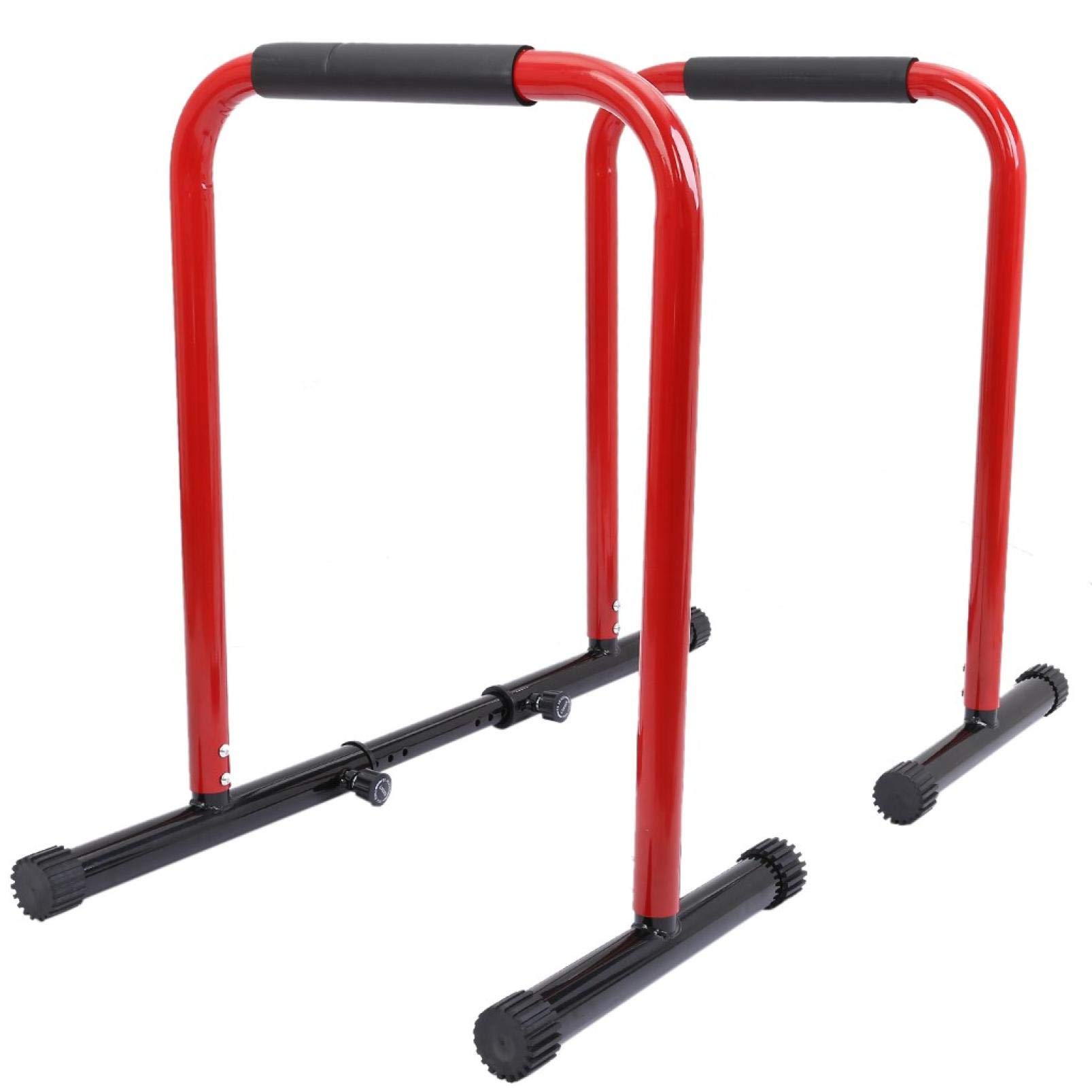 Kexle Dip Stand Station,Functional Adjustable Heavy Duty Dip Stands Fitness Workout Dip bar Station 