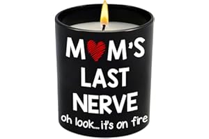 ARVEXO Mothers Day Gifts for Mom from Daughter Son - Moms Last Nerve Long Lasting Vanilla Lavender Candle 10 oz - Mother's Day Mom Birthday Gifts for Mama Stepmom Mother in Law, Present for Women